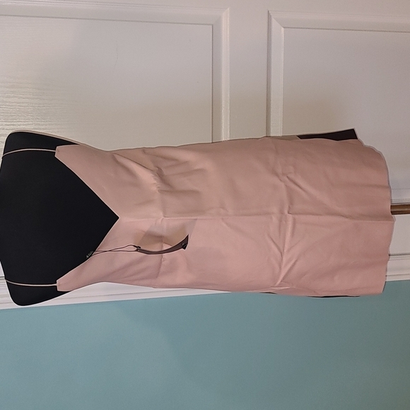 Zara faux leather dress pink gold budghundy, S NWYt - Picture 7 of 11